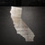 California Steel Cutout Shape - Raw Metal Wall Art and Craft Supply
