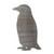 Penguin Steel Cutout Shape - Raw Metal Wall Art and Craft Supply