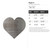 Heart 2 Steel Cutout Shape - Raw Metal Wall Art and Craft Supply