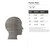 Human Head Steel Cutout Shape, Raw Metal Wall Art and Craft Supply