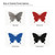 Butterfly 1 Steel Cutout Shape - Raw Metal Wall Art and Craft Supply