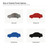 Car Steel Cutout Shape - Raw Metal Wall Art and Craft Supply