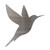 Hummingbird 2 Steel Cutout Shape - Raw Metal Wall Art and Craft Supply