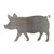 Pig Steel Cutout Shape - Raw Metal Wall Art and Craft Supply
