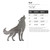 Wolf Steel Cutout Shape - Raw Metal Wall Art and Craft Supply