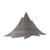 Mountain Steel Cutout Shape - Raw Metal Wall Art and Craft Supply