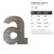 Lowercase Letter A Steel Cutout Shape - Raw Metal Wall Art and Craft Supply