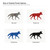 Coyote Steel Cutout Shape, Raw Metal Wall Art and Craft Supply