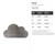Cloud Steel Cutout Shape - Raw Metal Wall Art and Craft Supply