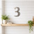 Number 7 Steel Cutout Shape, Raw Metal Wall Art and Craft Supply