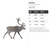Caribou Steel Cutout Shape - Raw Metal Wall Art and Craft Supply
