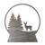 Snow Globe Steel Cutout Shape - Raw Metal Wall Art and Craft Supply