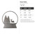 Snow Globe Steel Cutout Shape - Raw Metal Wall Art and Craft Supply