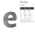 Lower Case E Steel Cutout Shape, Raw Metal Wall Art and Craft Supply
