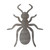 Ant Steel Cutout Shape - Raw Metal Wall Art and Craft Supply