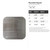 Rounded Square Steel Cutout Shape - Raw Metal Wall Art and Craft Supply