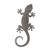 Gecko Steel Cutout Shape - Raw Metal Wall Art and Craft Supply