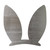 Easter Bunny Ears Steel Cutout Shape, Raw Metal Wall Art and Craft Supply