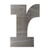 Lowercase Letter R Steel Cutout Shape, Raw Metal Wall Art and Craft Supply
