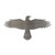 Flying Crow Steel Cutout Shape - Raw Metal Wall Art and Craft Supply