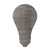 Light Bulb Steel Cutout Shape - Raw Metal Wall Art and Craft Supply