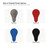Light Bulb Steel Cutout Shape - Raw Metal Wall Art and Craft Supply