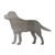 Labrador Steel Cutout Shape - Raw Metal Wall Art and Craft Supply