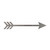Arrow Steel Cutout Shape - Raw Metal Wall Art and Craft Supply