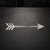 Arrow Steel Cutout Shape - Raw Metal Wall Art and Craft Supply