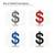 Dollar Sign Steel Cutout Shape - Raw Metal Wall Art and Craft Supply