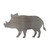 Boar Steel Cutout Shape - Raw Metal Wall Art and Craft Supply