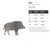 Boar Steel Cutout Shape, Raw Metal Wall Art and Craft Supply