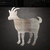 Goat Steel Cutout Shape - Raw Metal Wall Art and Craft Supply