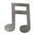 Music Note 3 Steel Cutout Shape, Raw Metal Wall Art and Craft Supply