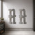 Lowercase Letter N Steel Cutout Shape, Raw Metal Wall Art and Craft Supply