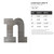 Lowercase Letter N Steel Cutout Shape, Raw Metal Wall Art and Craft Supply