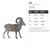 Ram Steel Cutout Shape - Raw Metal Wall Art and Craft Supply