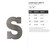 Lowercase Letter S Steel Cutout Shape, Raw Metal Wall Art and Craft Supply