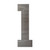 Lowercase Letter L Steel Cutout Shape, Raw Metal Wall Art and Craft Supply