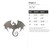Dragon 2 Steel Cutout Shape - Raw Metal Wall Art and Craft Supply