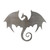 Dragon 2 Steel Cutout Shape, Raw Metal Wall Art and Craft Supply