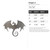 Dragon 2 Steel Cutout Shape, Raw Metal Wall Art and Craft Supply
