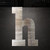 Lowercase Letter H Steel Cutout Shape - Raw Metal Wall Art and Craft Supply