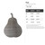Pear Steel Cutout Shape - Raw Metal Wall Art and Craft Supply