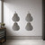 Pear Steel Cutout Shape - Raw Metal Wall Art and Craft Supply