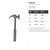 Hammer Steel Cutout Shape - Raw Metal Wall Art and Craft Supply