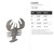 Crawfish Steel Cutout Shape, Raw Metal Wall Art and Craft Supply