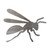 Hornet Steel Cutout Shape - Raw Metal Wall Art and Craft Supply