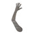 Hand and Arm Steel Cutout Shape - Raw Metal Wall Art and Craft Supply