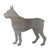 Boxer Dog Steel Cutout Shape - Raw Metal Wall Art and Craft Supply